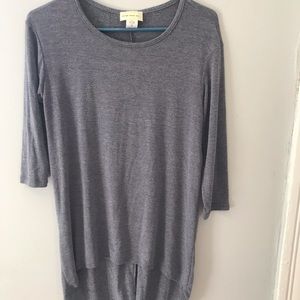 Long sleeve lavender 3/4 sleeve shirt